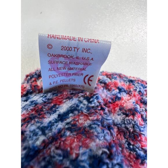 TY Beanie Baby Bear USA, 4th of July New Millennium Edition Red White Blue 2000 - Picture 5 of 7